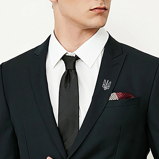 Skyrim Ukraine National Emblem Brooch for Men Women Gold Color Stainless Steel Suit Collar Pins Badge Accessories Wholesale