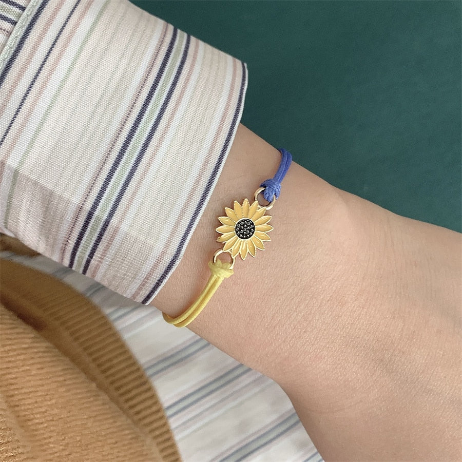 Charm Blue Yellow Ukraine Bracelets For Women Men Creative Ukrainian Flag Color Handmade Braided String Bracelet Couple Jewelry