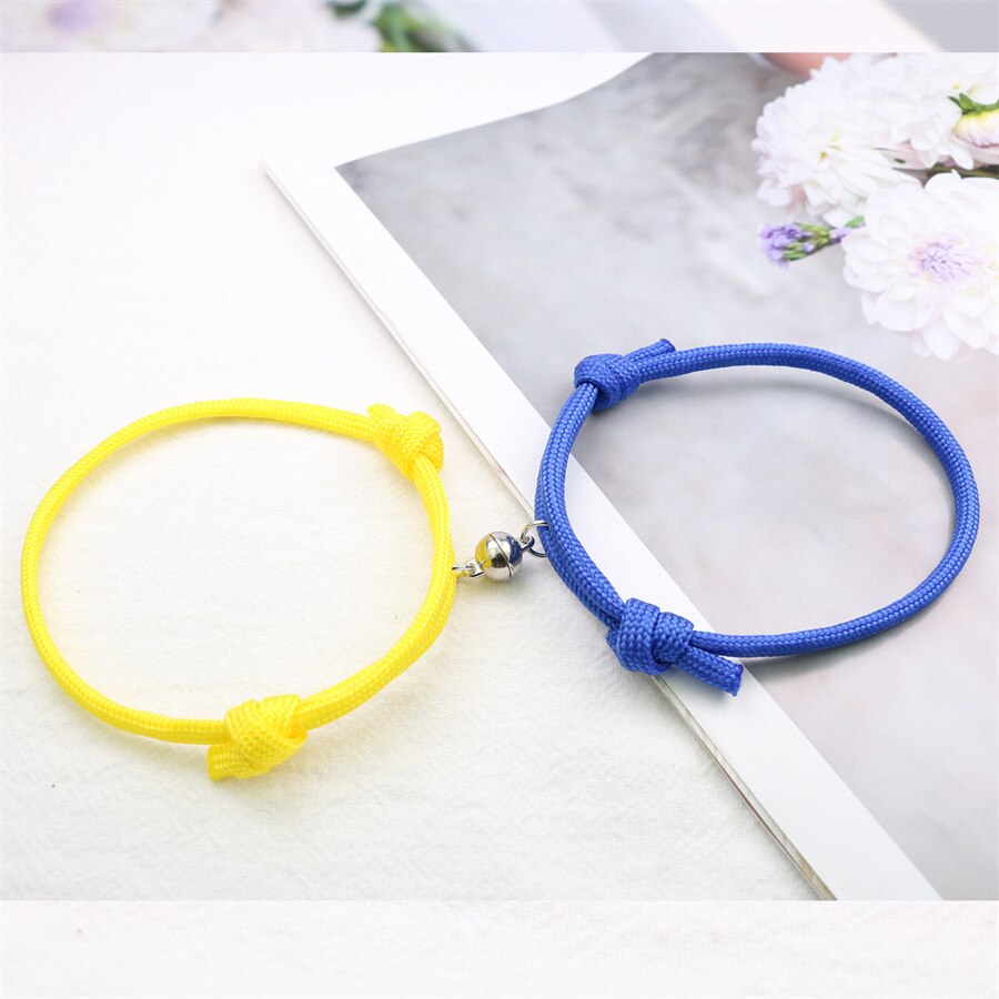 Charm Blue Yellow Ukraine Bracelets For Women Men Creative Ukrainian Flag Color Handmade Braided String Bracelet Couple Jewelry