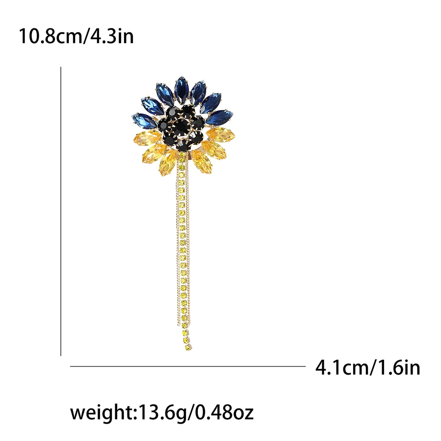 Enamel Peace Dove Brooches for Women Ukraine Rhinestone Ear of Wheat Pins Office Party Friend Gifts Jewelry Accessories