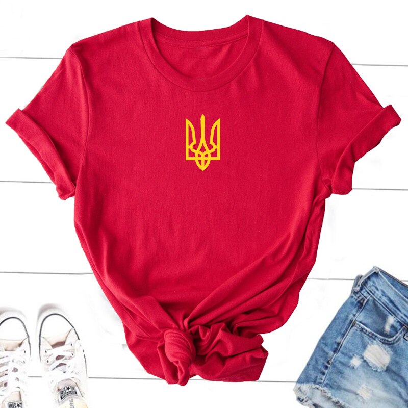 Ukraine T-shirt Women T-shirts Men Ukrainian T Shirt Ukraine Trident Army Cotton Short Sleeve Tee Shirt Woman Clothes Top