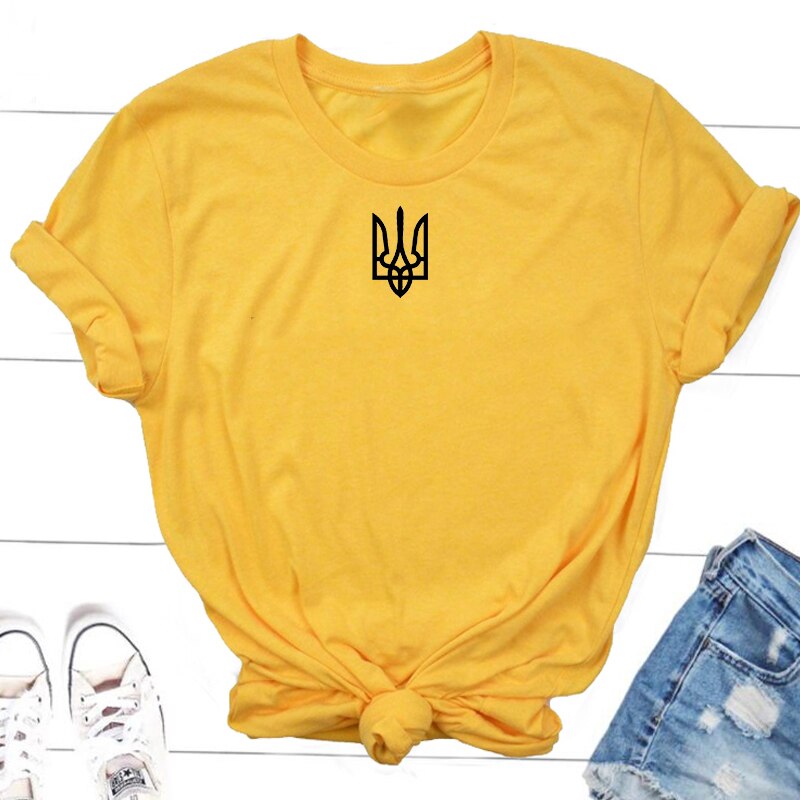 Ukraine T-shirt Women T-shirts Men Ukrainian T Shirt Ukraine Trident Army Cotton Short Sleeve Tee Shirt Woman Clothes Top