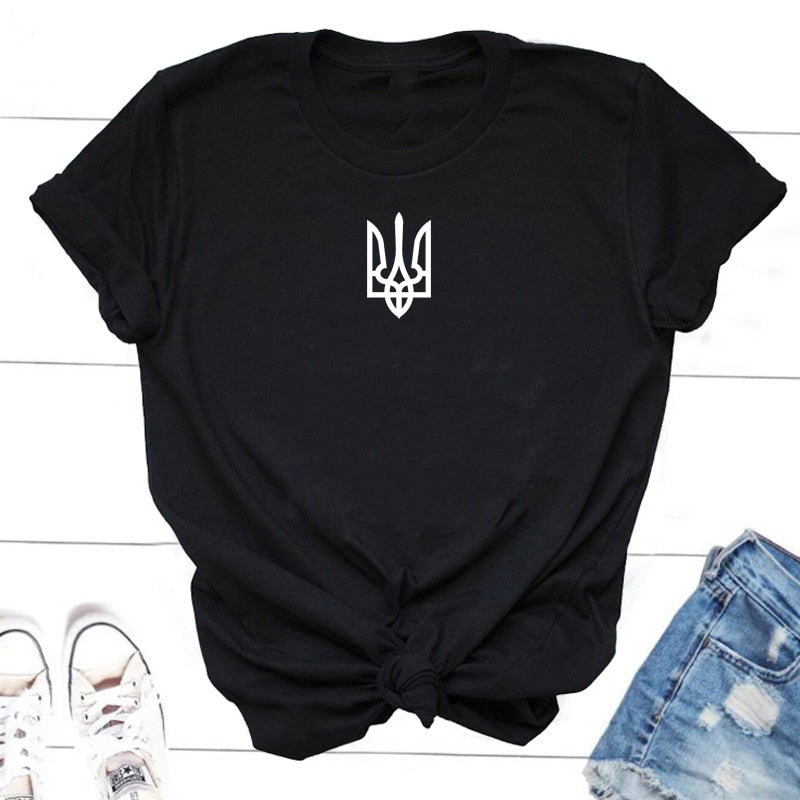 Ukraine T-shirt Women T-shirts Men Ukrainian T Shirt Ukraine Trident Army Cotton Short Sleeve Tee Shirt Woman Clothes Top
