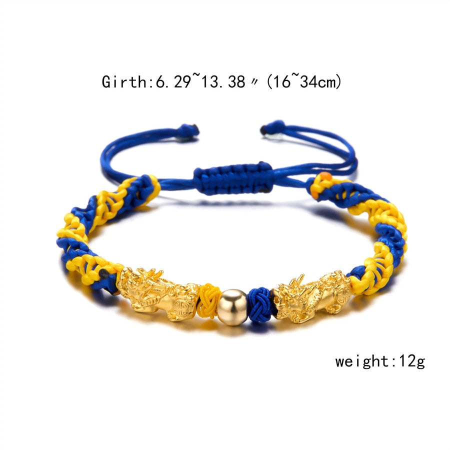 Charm Blue Yellow Ukraine Bracelets For Women Men Creative Ukrainian Flag Color Handmade Braided String Bracelet Couple Jewelry