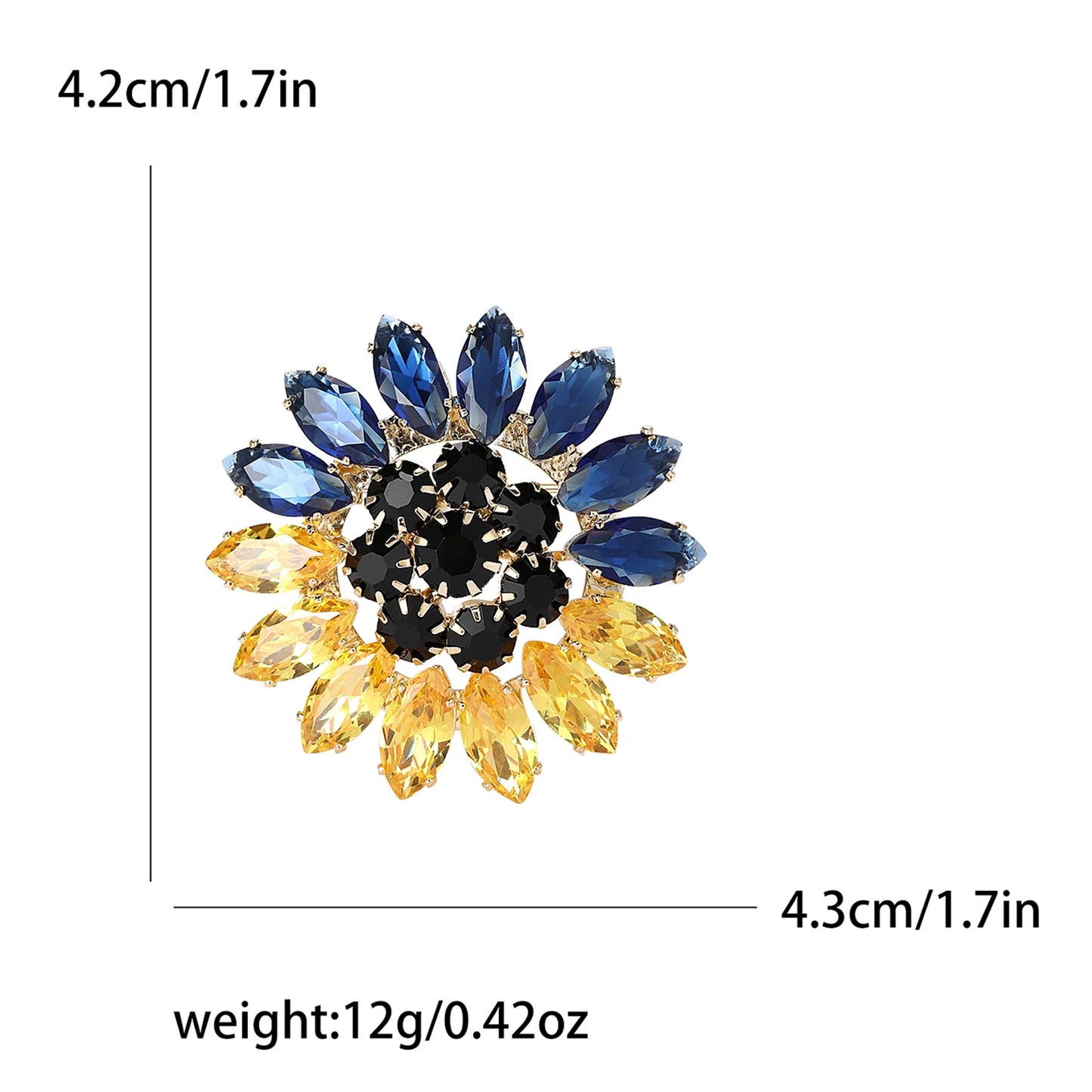 Enamel Peace Dove Brooches for Women Ukraine Rhinestone Ear of Wheat Pins Office Party Friend Gifts Jewelry Accessories