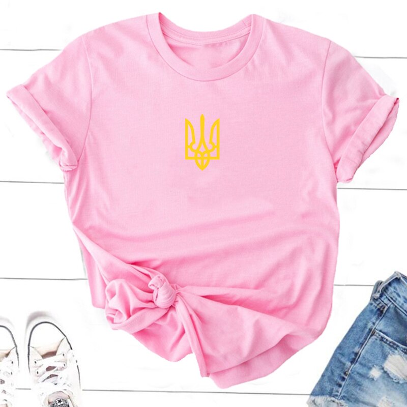 Ukraine T-shirt Women T-shirts Men Ukrainian T Shirt Ukraine Trident Army Cotton Short Sleeve Tee Shirt Woman Clothes Top