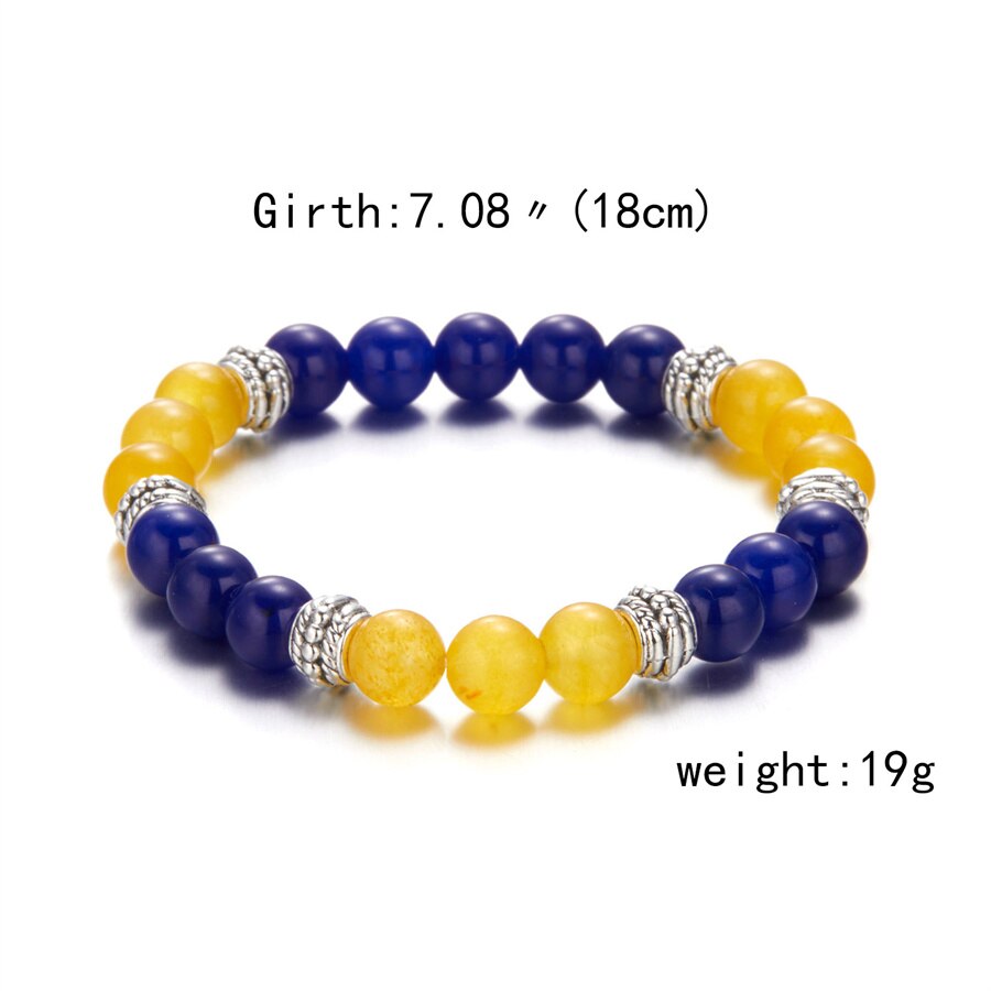 Charm Blue Yellow Ukraine Bracelets For Women Men Creative Ukrainian Flag Color Handmade Braided String Bracelet Couple Jewelry