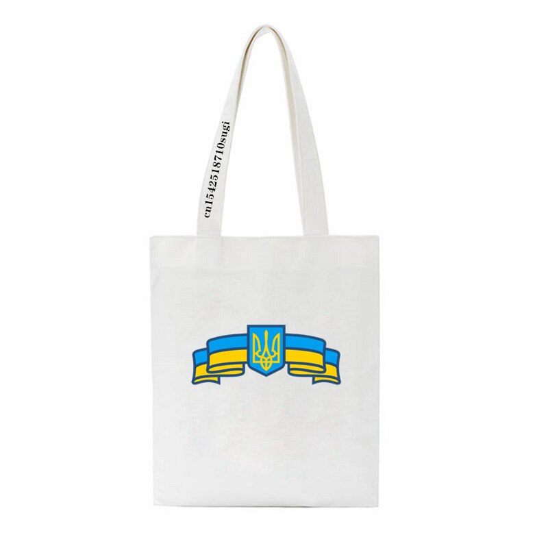 Women's Shoulder Bag Ukraine love graph Print Canvas Bag Fashion Large Capacity Shopping Shopper Ladies Hand Bags Tote Bags