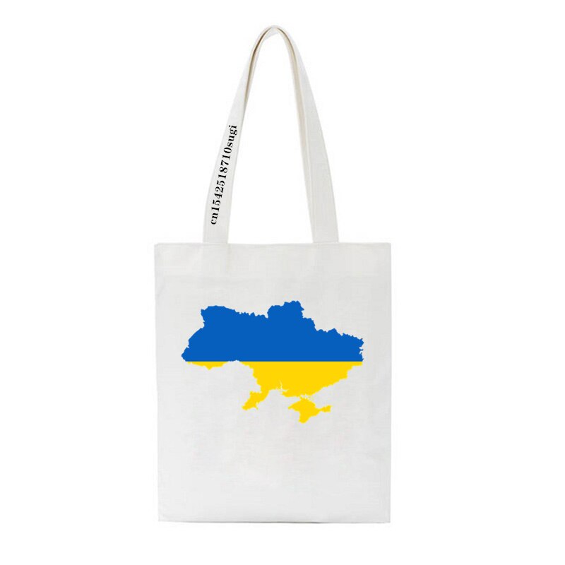 Women's Shoulder Bag Ukraine love graph Print Canvas Bag Fashion Large Capacity Shopping Shopper Ladies Hand Bags Tote Bags