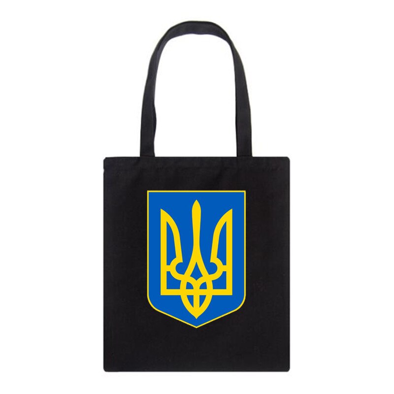 Women's Shoulder Bag Ukraine love graph Print Canvas Bag Fashion Large Capacity Shopping Shopper Ladies Hand Bags Tote Bags