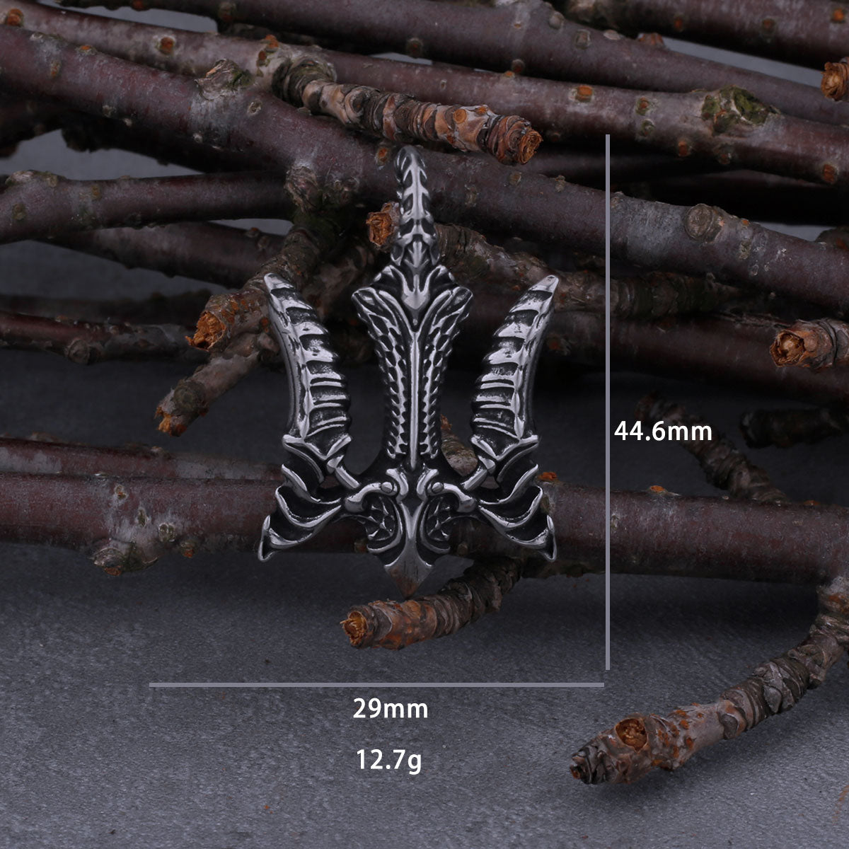 Vintage Poseidon Poseidon Trident Necklace Fashion Hip Hop Stainless Steel Pendant Viking Jewelry Gift Dropshipping
