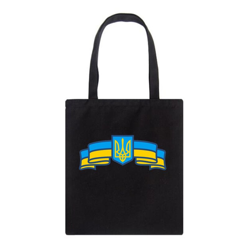 Women's Shoulder Bag Ukraine love graph Print Canvas Bag Fashion Large Capacity Shopping Shopper Ladies Hand Bags Tote Bags