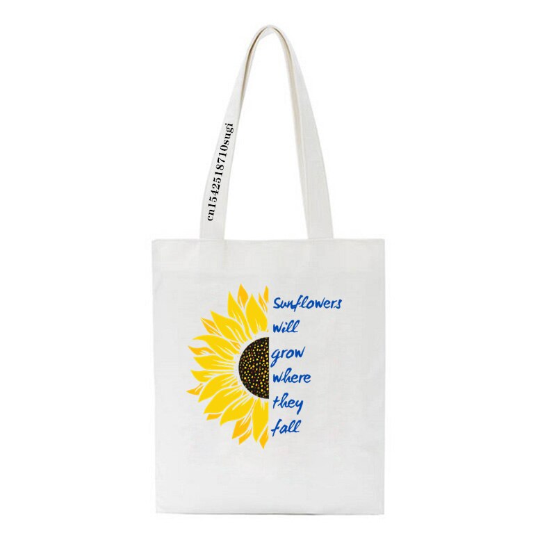 Women's Shoulder Bag Ukraine love graph Print Canvas Bag Fashion Large Capacity Shopping Shopper Ladies Hand Bags Tote Bags