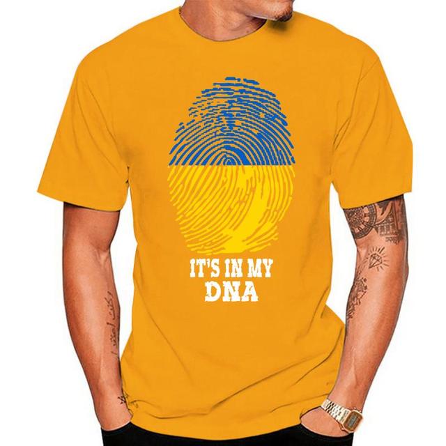 Unisex Men Ukraine Ukrainians IT'S IN MY DNA Tshirt Tees T Shirts Women Boys 100% Cotton T-Shirt