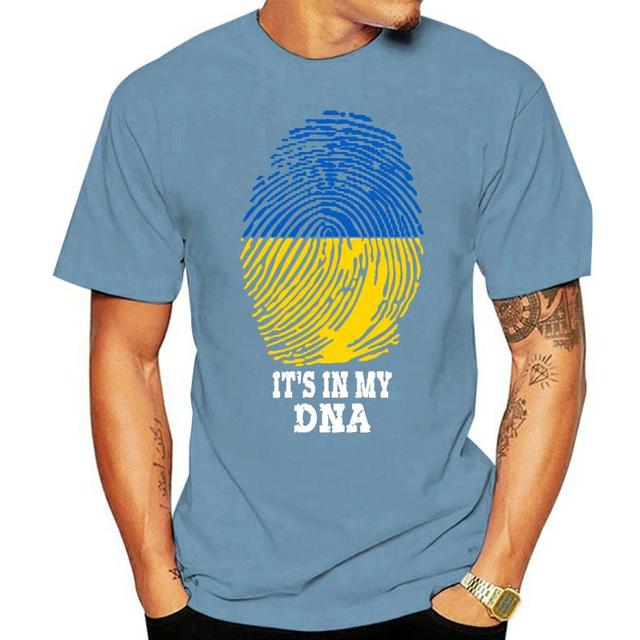 Unisex Men Ukraine Ukrainians IT'S IN MY DNA Tshirt Tees T Shirts Women Boys 100% Cotton T-Shirt