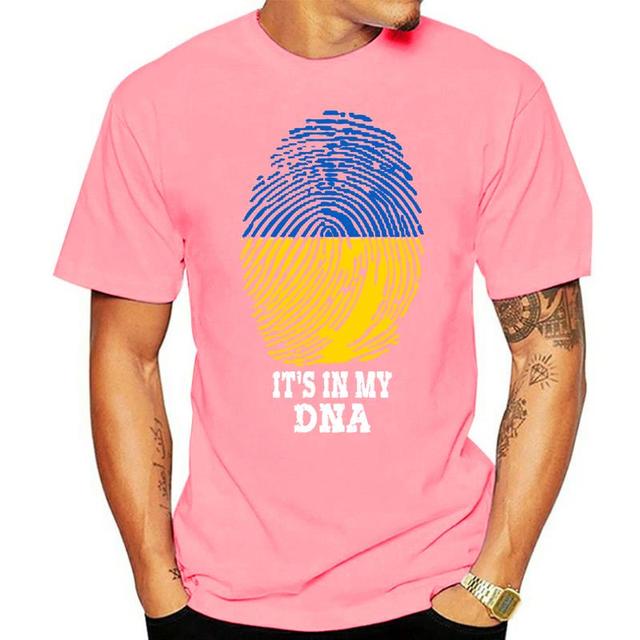 Unisex Men Ukraine Ukrainians IT'S IN MY DNA Tshirt Tees T Shirts Women Boys 100% Cotton T-Shirt