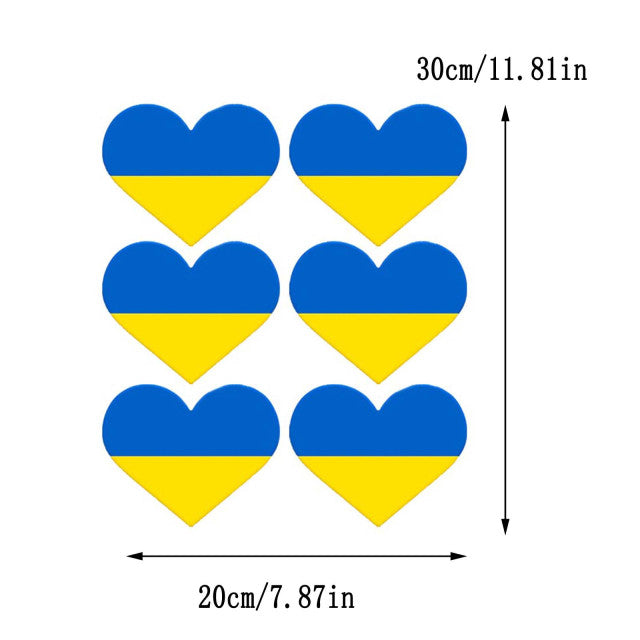 New Trend Ukraine Flag Sticker Decoration Home Sticker Window Stickers Personality Decoration Sticker Auto Decor Accessories