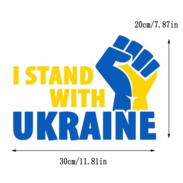 New Trend Ukraine Flag Sticker Decoration Home Sticker Window Stickers Personality Decoration Sticker Auto Decor Accessories
