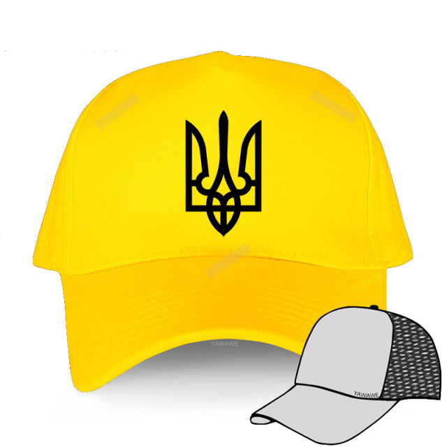 Tryzub Ukrainian Baseball Cap Men Cotton Cool Ukraine Hat Women Unisex Peaked Caps