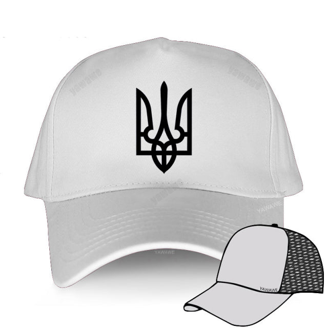 Tryzub Ukrainian Baseball Cap Men Cotton Cool Ukraine Hat Women Unisex Peaked Caps