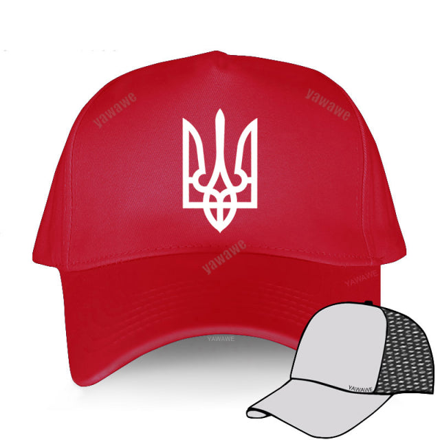 Tryzub Ukrainian Baseball Cap Men Cotton Cool Ukraine Hat Women Unisex Peaked Caps