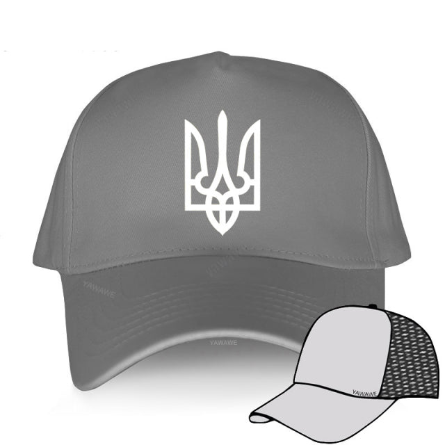 Tryzub Ukrainian Baseball Cap Men Cotton Cool Ukraine Hat Women Unisex Peaked Caps