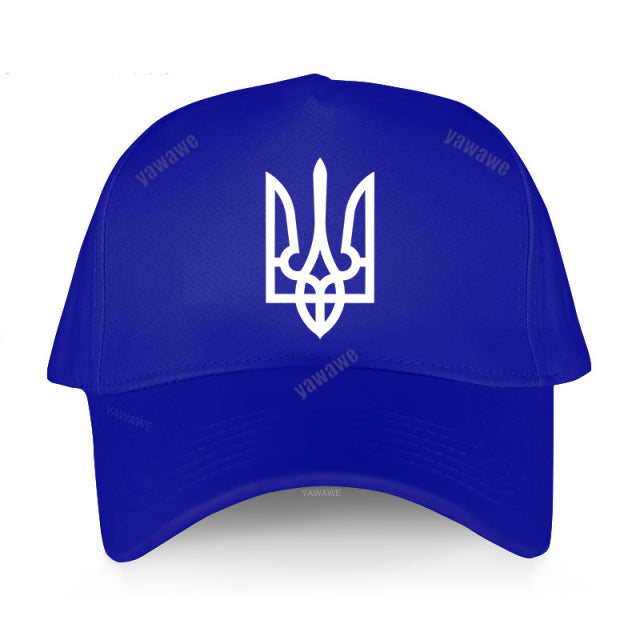 Tryzub Ukrainian Baseball Cap Men Cotton Cool Ukraine Hat Women Unisex Peaked Caps