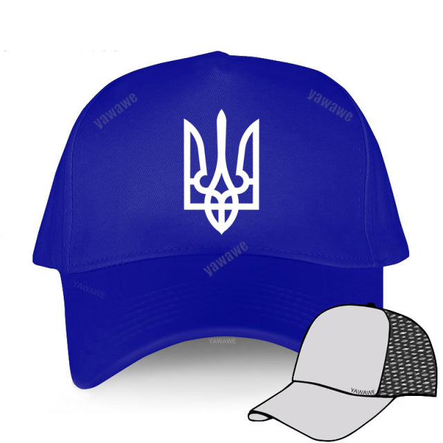 Tryzub Ukrainian Baseball Cap Men Cotton Cool Ukraine Hat Women Unisex Peaked Caps