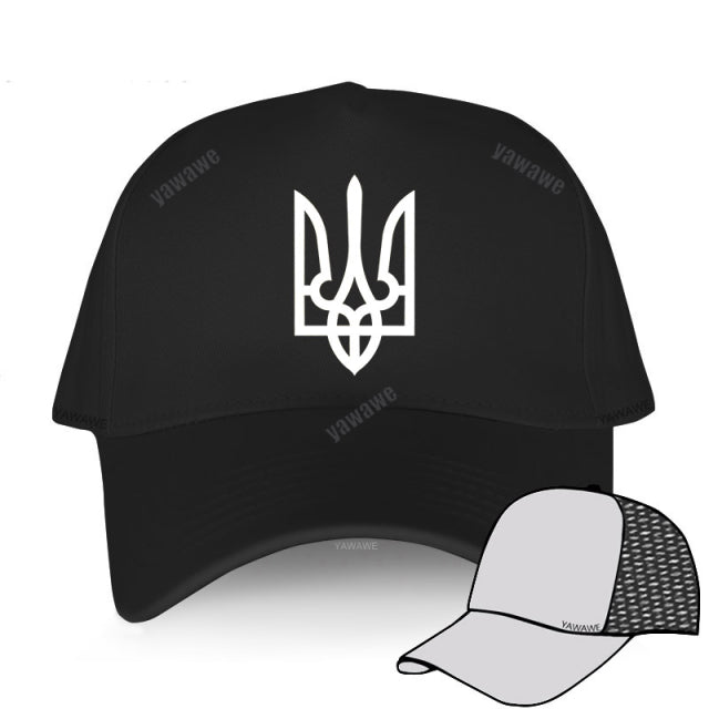 Tryzub Ukrainian Baseball Cap Men Cotton Cool Ukraine Hat Women Unisex Peaked Caps