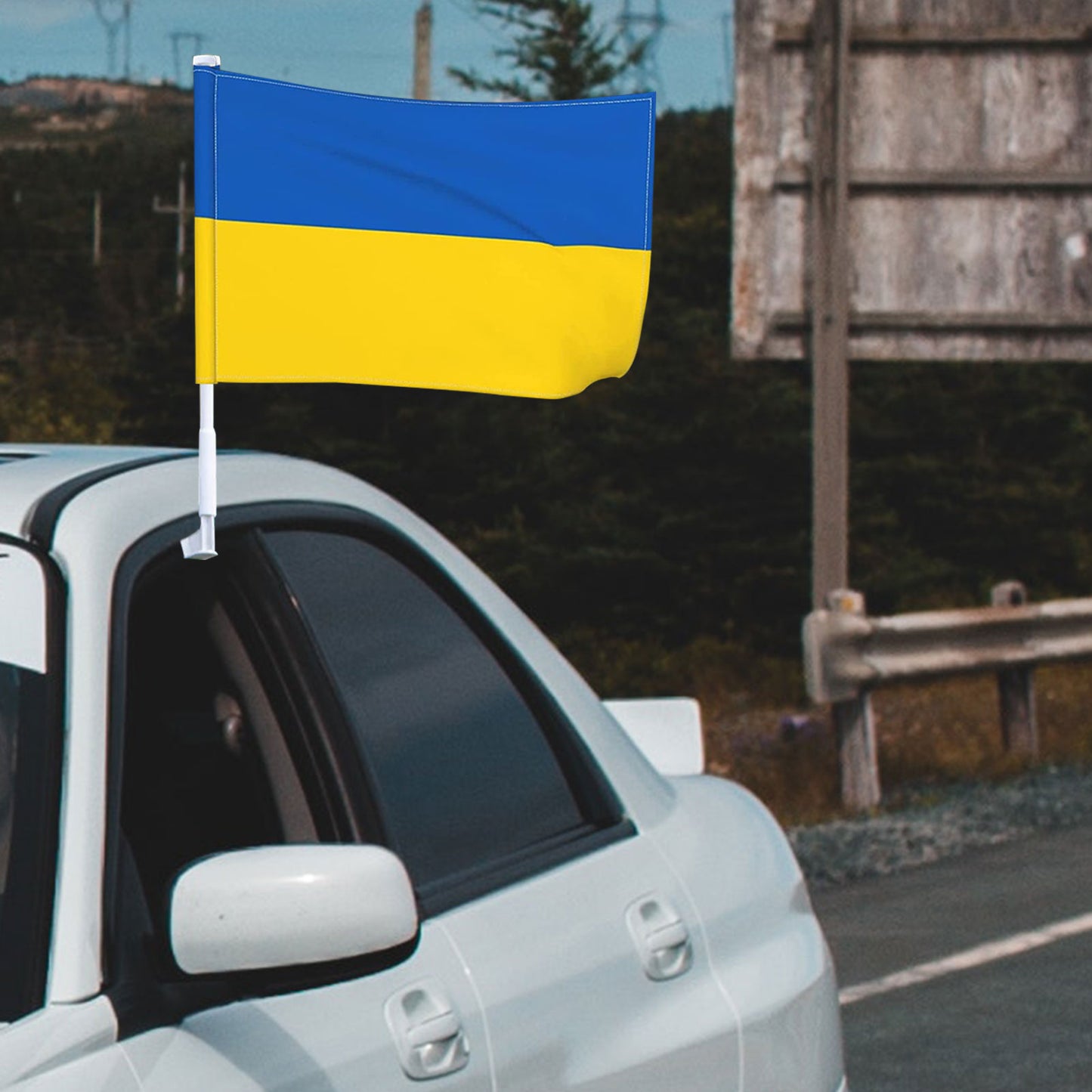 Ukrainian National Flags Outdoor Indoor Decor Double Stitched Polyester With Brass Grommets