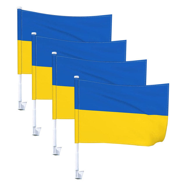 Ukrainian National Flags Outdoor Indoor Decor Double Stitched Polyester With Brass Grommets