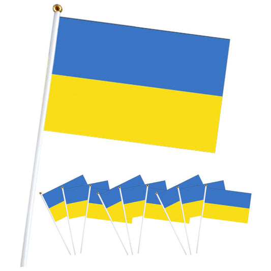 Ukrainian National Flags Outdoor Indoor Decor Double Stitched Polyester With Brass Grommets