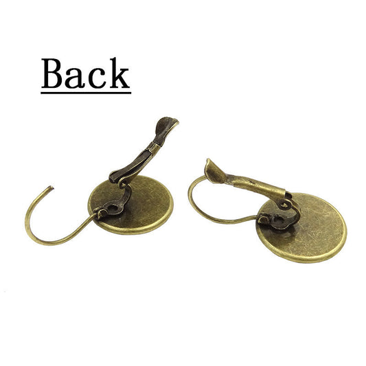 2022 Fashion Ukraine Stud Earrings Ukrainian Flag Trident Symbol French Glass Art Ear Hook Earrings for Women Jewelry Wholesale