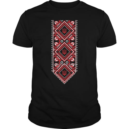 t shirt men t-shirt bioshick Ukrainian Embroidered Print Vyshyvanka T-Shirt of Ukraine