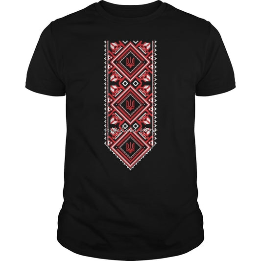 t shirt men t-shirt bioshick Ukrainian Embroidered Print Vyshyvanka T-Shirt of Ukraine
