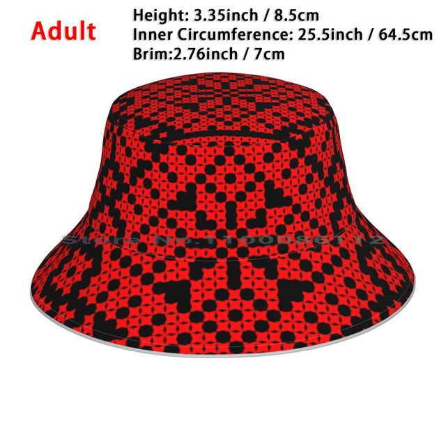 Ukrainian Embroidery Vyshyvanka Bucket Hat Sun Cap Ukrainian Embroidery Vyshyvanka Red Folk Ethnic Poland Slavic Culture