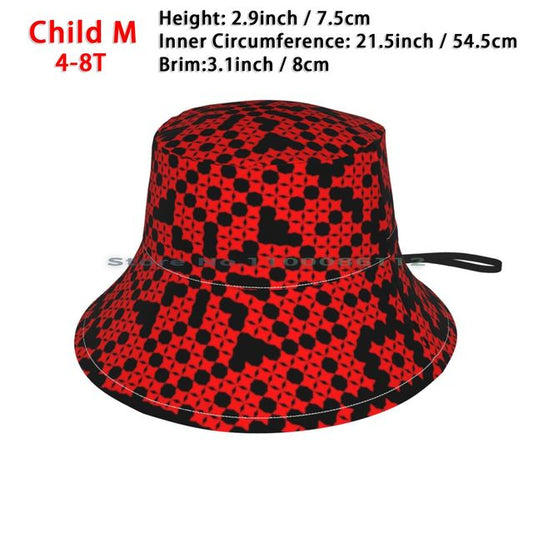Ukrainian Embroidery Vyshyvanka Bucket Hat Sun Cap Ukrainian Embroidery Vyshyvanka Red Folk Ethnic Poland Slavic Culture
