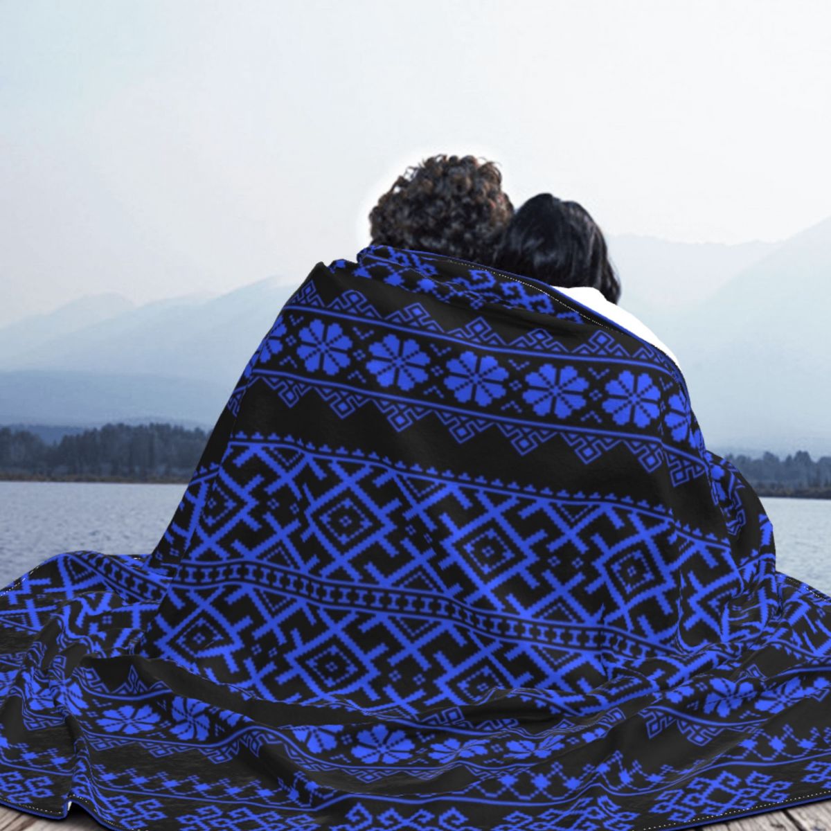 Vyshyvanka Ukrainian Embroidery Blanket Soft 3D Printed Flannel Ukraine Boho Bohemian Throw Blankets for Sofa Bedding Quilt