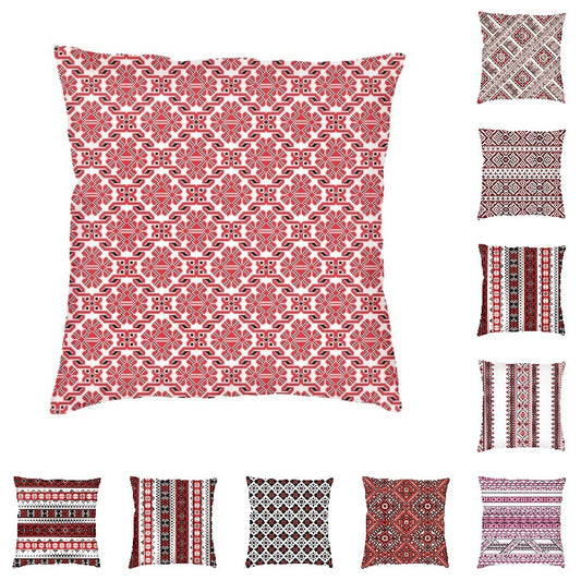 Ukrainian 3D Printed Embroidery Vyshyvanka Ornament Luxury Throw Pillow Covers Home Decor Ethnic Cushion