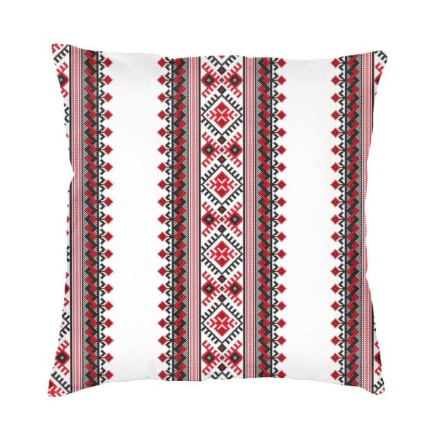 Bold Colorful Ukrainian Embroidery Vyshyvanka Cushion Cover 3D Printed Ukraine Bohemian Soft Luxury Pillow Cases Decor Home