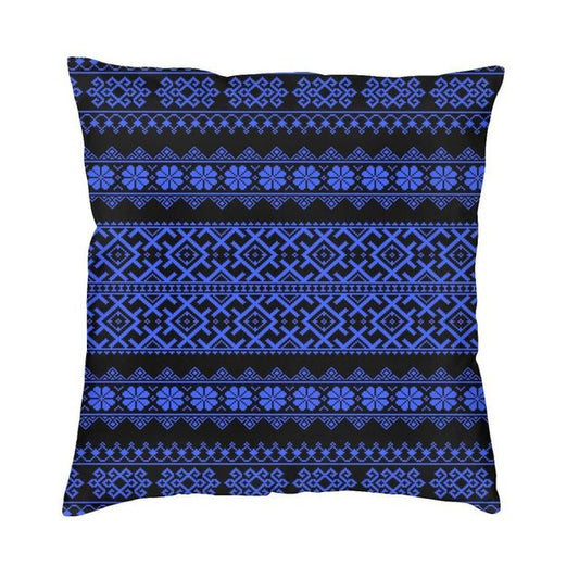 Ukraine Vyshyvanka Embroidery Cushion Covers Sofa Decoration Bohemian Geometric 3D Printed Square Throw Pillow Cover 40x40