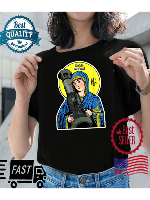 Saint Javelin NLA The Blessed Virgin Mary Mens T-Shirt. Premium Cotton Short Sleeve O-Neck Mens T Shirt New S-3XL