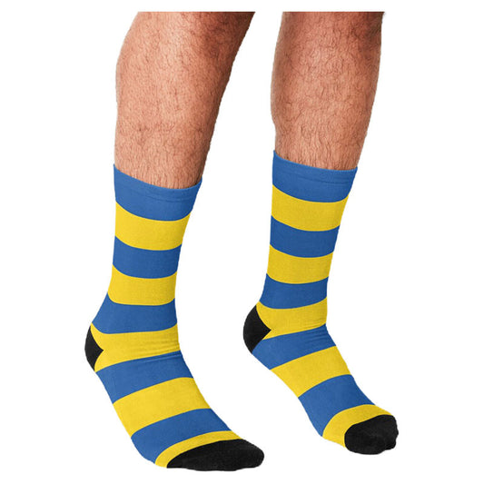 Men's Funny socks Flag of Ukraine Printed Socks harajuku Men Happy hip hop Novelty cute boys Crew ucrania Crazy Socks for men