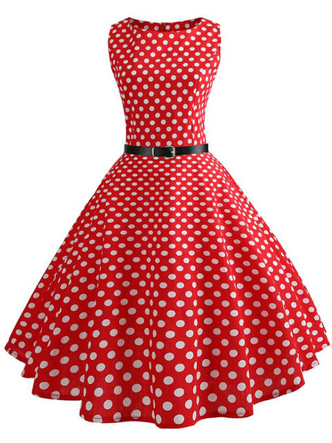 Women Summer Dress Floral Print Retro Vintage 1950s 60s Casual Party Office Robe Rockabilly Dresses Vestido Mujer