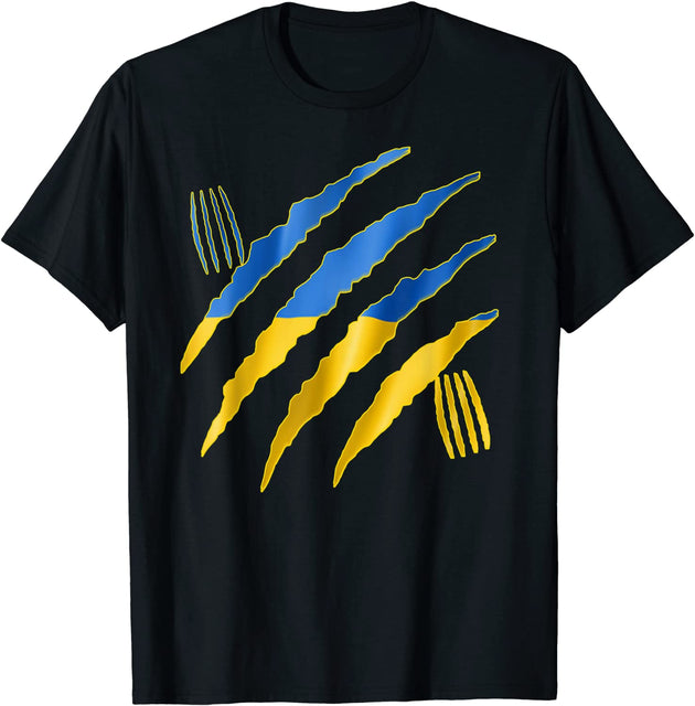 May Live in USA Story Began in Ukraine Flag T-Shirt