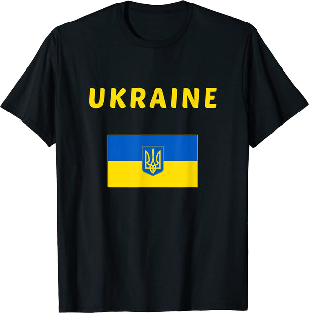 May Live in USA Story Began in Ukraine Flag T-Shirt