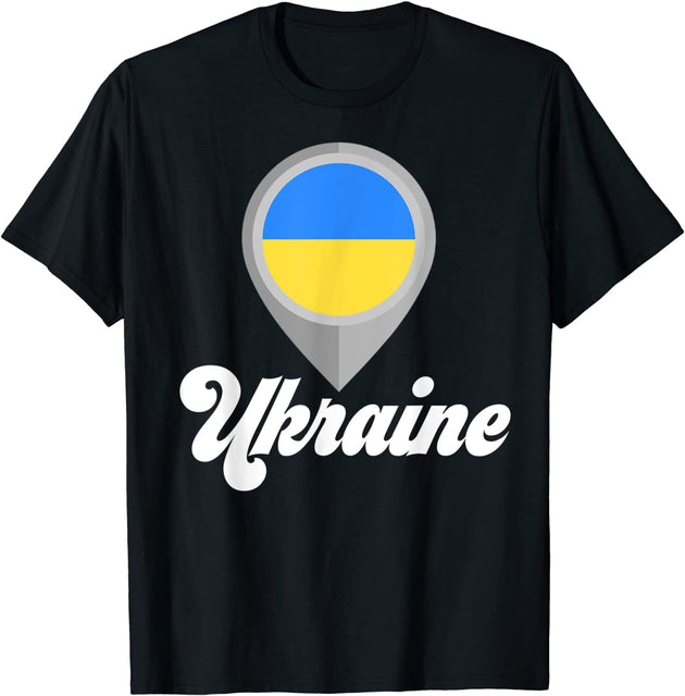 May Live in USA Story Began in Ukraine Flag T-Shirt