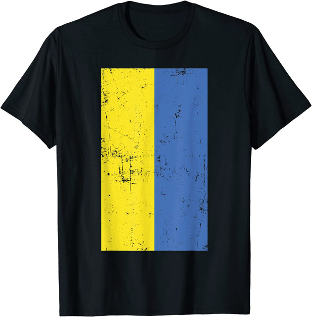 May Live in USA Story Began in Ukraine Flag T-Shirt