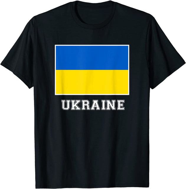 May Live in USA Story Began in Ukraine Flag T-Shirt