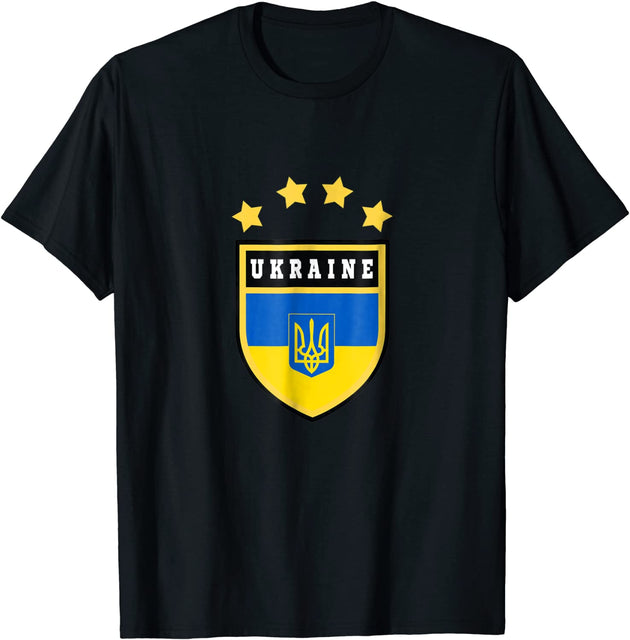 May Live in USA Story Began in Ukraine Flag T-Shirt